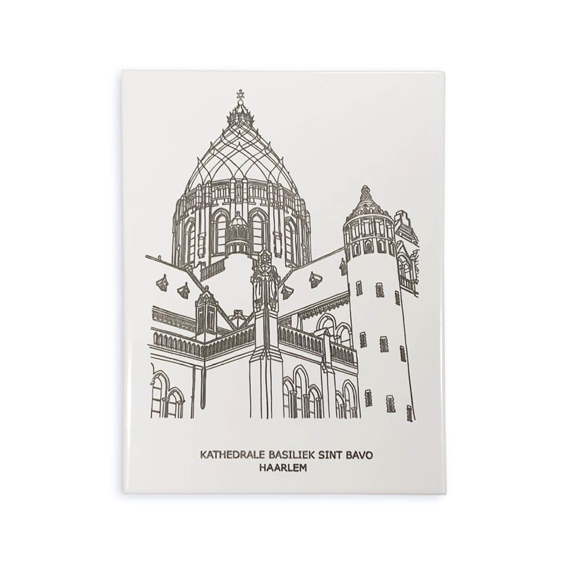 Tegeltje Koepelkathedraal -detail Haarlem — product photo